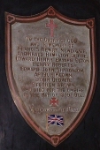 a photograph of a plaque in the Anglican Church in Knysna, S.A.